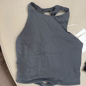 Alo Yoga crop top with lace back detail